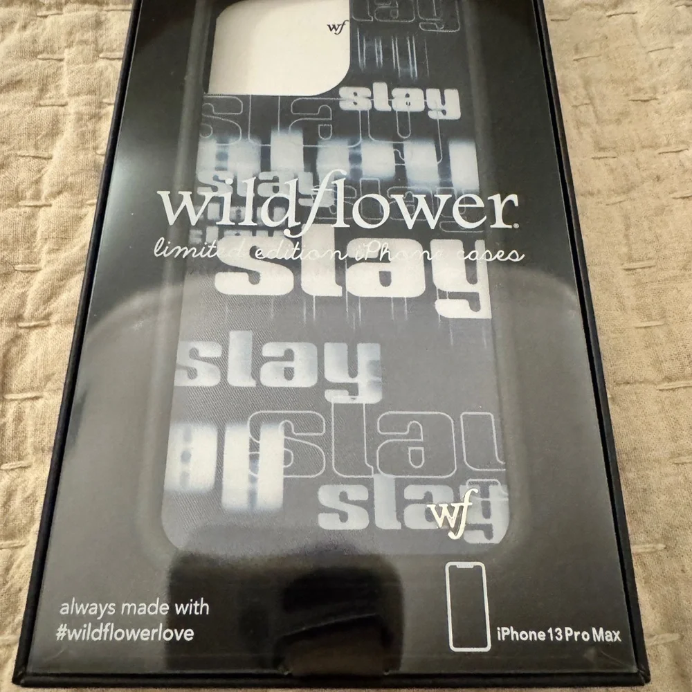 Wildflower - Slay Mama iPhone 13 Pro Max Case in Black and White